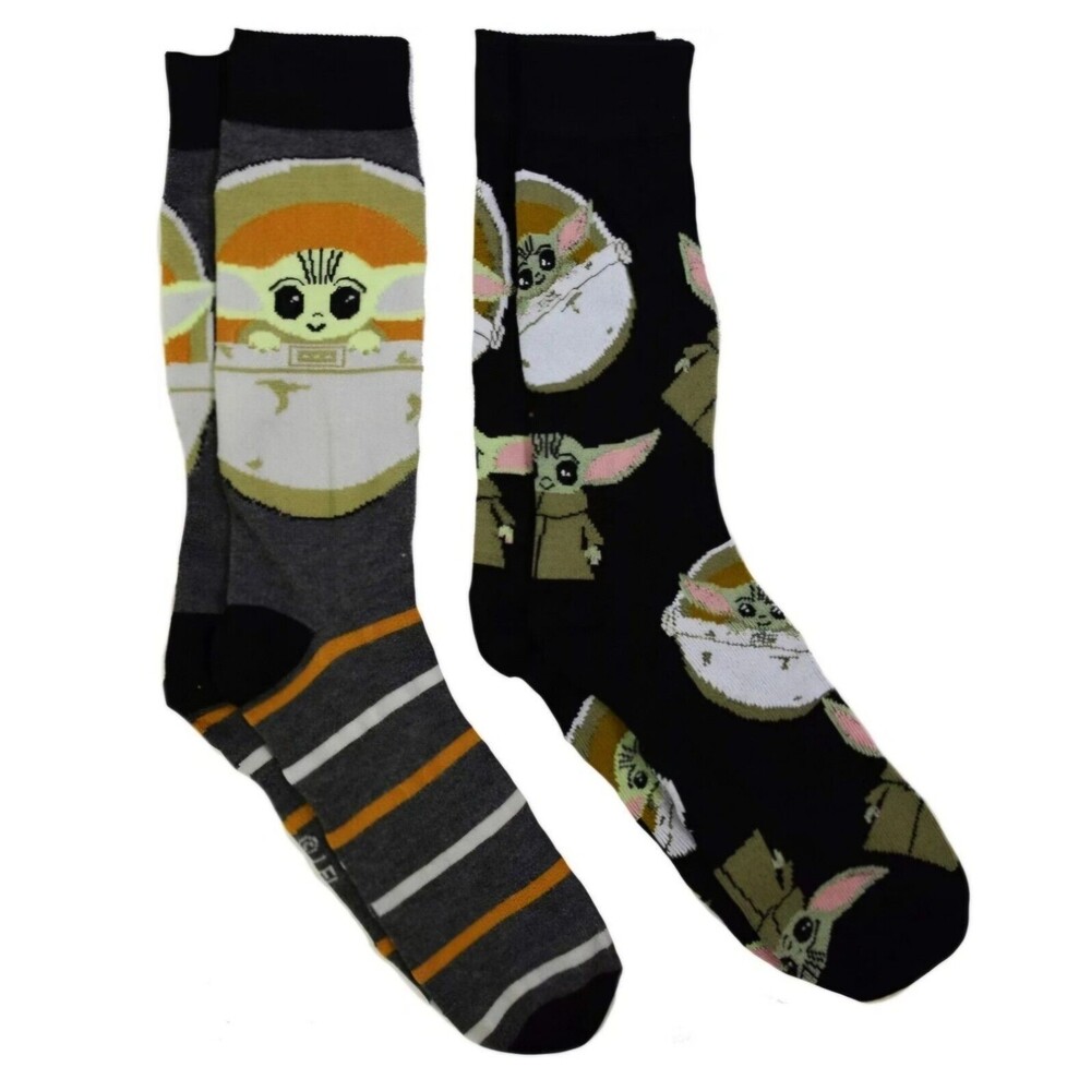 New Star Wars Mandalorian Baby Yoda The Child Grogu 2 Pair SockHolidy Gift Set